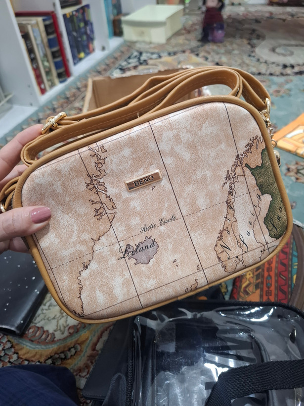 کیف رودوشی BENO طرح نقشه جهان